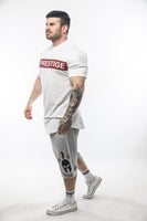 Statement Tee - Red on White