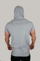 The Hooded T - Grey Marl